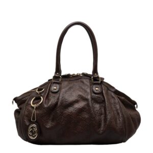 GUCCIsima Sookie Handbag Shoulder Bag 2WAY 223974 Brown Leather Ladies | Luna Bags