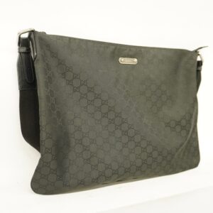 GUCCI  Shoulder Bag GG Nylon 190628 Women's Nylon,Leather Shoulder Bag Black | Luna Bags