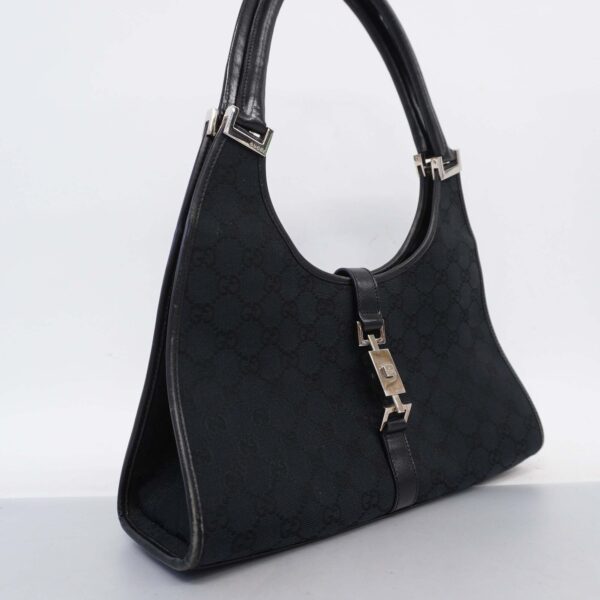 GUCCIAuth  Jackie Handbag 002 1067 Women's Leather,GG Canvas Black | Luna Bags