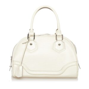 Louis Vuitton Epi Montaigne PM Handbag M5932J White Leather Ladies LOUIS VUITTON | Luna Bags