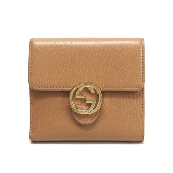 Gucci interlocking G bi-fold wallet beige | Luna Bags