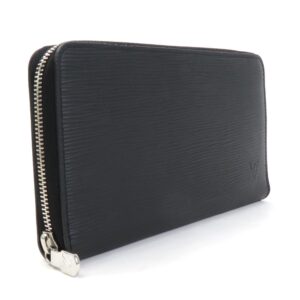 LOUIS VUITTON Round Zipper Long Wallet Epi Zippy Organizer NM Leather Noir Unisex M62643 | Luna Bags