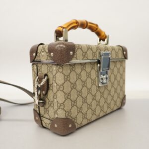 GUCCI  Bamboo 2WAY Bag 533623 Women's GG Supreme,Leather Handbag,Shoulder | Luna Bags