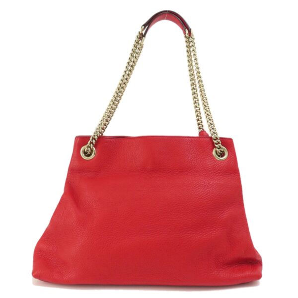 GUCCI 308982 Chain Shoulder Soho Tote Bag Leather Women's | Luna Bags