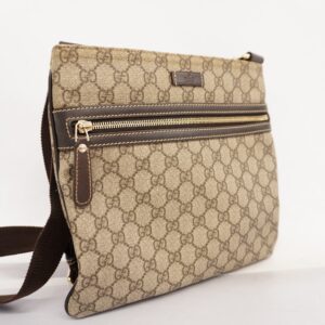 GUCCI  GG Supreme 295257 Women's Shoulder Bag Beige,Brown | Luna Bags