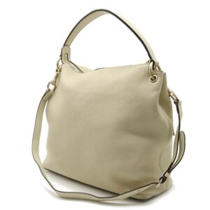 GUCCI Soho Interlocking G Tassel Shoulder Bag Handbag Leather Ivory 408825 | Luna Bags