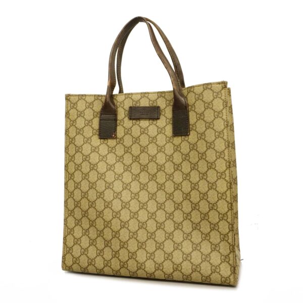 Gucci 91249 Women's GG Supreme Tote Bag Beige | Luna Bags