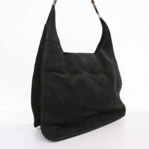 GUCCI[3cc2424]   Handbag 001 3167 Suede/Leather Black Silver metal | Luna Bags