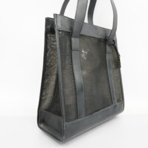 GUCCI  002 1705 0405 Women's Mesh,Leather Tote Bag Black | Luna Bags