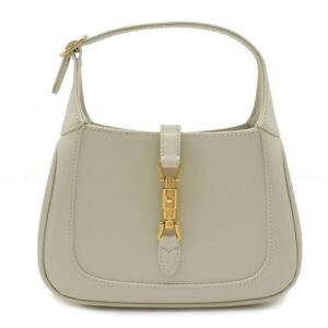 Gucci Jackie 1961 mini hobo handbag shoulder bag leather ivory white 637091 | Luna Bags
