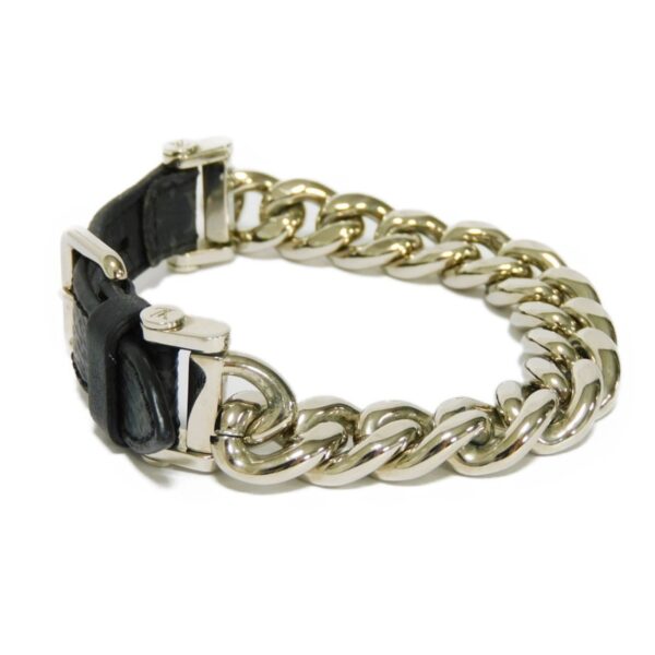 LOUIS VUITTON Bracelet Chain Monogram Eclipse Noir M64225 Men's Accessories Jewelry | Luna Bags
