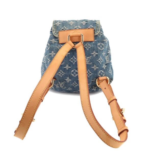 LOUIS VUITTON Monogram Denim Sac A Dos PM Backpack Rucksack Blue M95057 | Luna Bags