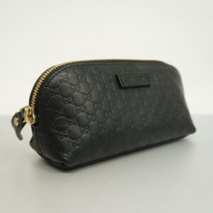 GUCCI[3cc2521]   Pouch Micro sima 449894 Leather Black Gold metal | Luna Bags