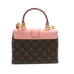 LOUIS VUITTON Rocky bb Brown Pink Rose poodle Monogram PVC coated canvas leather M44080 | Luna Bags