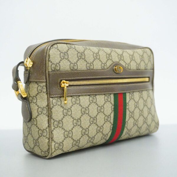 GUCCIAuth  Sherry Line Shoulder Bag 517080 GG Supreme,Leather Beige,Brown | Luna Bags