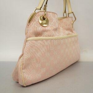 GUCCI  GG Canvas Handbag 121023 Women's Handbag Ivory,Pink | Luna Bags