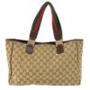 GUCCI 145758 GG Sherry Line Handbag Canvas Ladies | Luna Bags - Image 10
