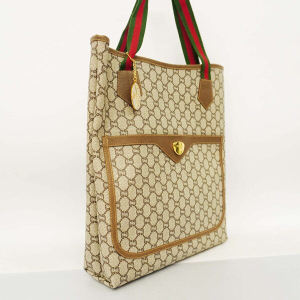 GUCCI  Sherry Line Tote Bag 137396 Women's GG Plus,PVC Tote Bag Beige | Luna Bags