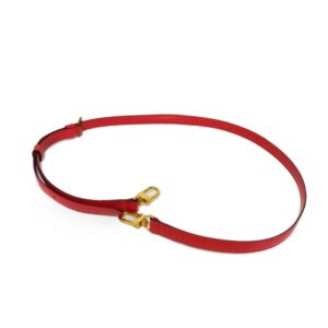 LOUIS VUITTON Shoulder Strap Bandouliere Logo 1.6 Adjustable Epi Cowhide Leather Castilian Red J60007 Men Women | Luna Bags