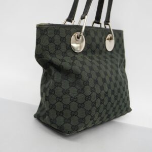 GUCCIAuth  Tote Bag 285585 Women's GG Canvas Handbag,Tote Bag Black,Khaki | Luna Bags