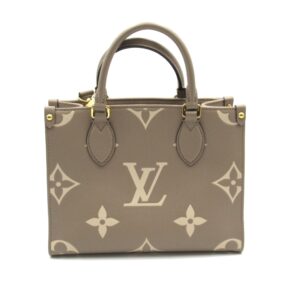 Louis Vuitton On the Go PM Beige Turtle claim Monogram empreinte leather M45779 | Luna Bags