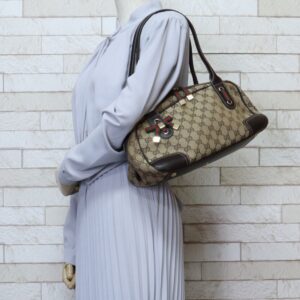GUCCI Sherry Shoulder Bag GG Canvas Beige Women's | Luna Bags