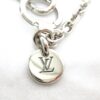 LOUIS VUITTON Portocle Chenne V Square Keychain Silver Stainless Steel M61994 | Luna Bags - Image 3