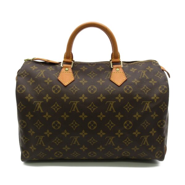 Louis Vuitton Speedy 35 handbag Brown Monogram PVC coated canvas M41524 | Luna Bags