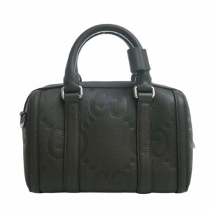 GUCCI Jumbo GG Leather Duffel Bag Handbag 725292 Khaki Women's | Luna Bags