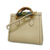 GUCCI  Bamboo Diana 660195 Women's Leather Handbag,Shoulder Bag Grayish | Luna Bags - Image 16