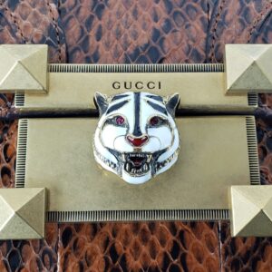 Gucci Osiride Shoulder Bag with Tiger Head Clasp | Luna Bags