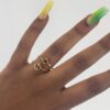 Gucci 1973 GG Double Connected Ring Set in Gold | Luna Bags - Image 5