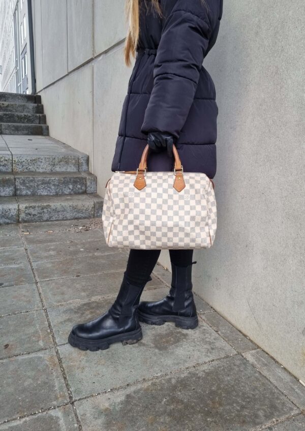 Louis Vuitton Speedy 30 Azur Damier | Luna Bags