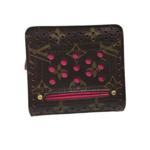LOUIS VUITTON Bifold Wallet M95188 Monogram Perfo Fuchsia Zip Around Monogram Perfo Two fold wallet Women Used | Luna Bags