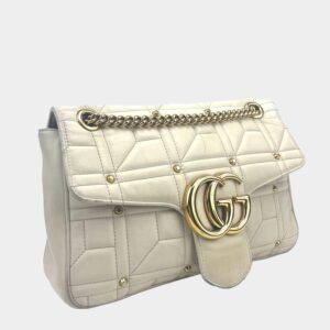 GUCCI  GG Marmont Flap Bag Studded Matelasse  - OUTLET ITEM FINAL SALE | Luna Bags