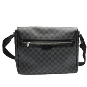 LOUIS VUITTON Shoulder Bag N58033 leather black Damier Grafitte Daniel GM | Luna Bags