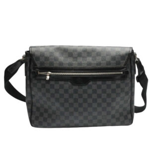 LOUIS VUITTON Shoulder Bag N58033 leather black Damier Grafitte Daniel GM | Luna Bags