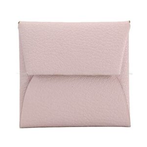 HERMES change purse Bastia Mauve Pale Chevre Myzore Silver HW Stamp | Luna Bags