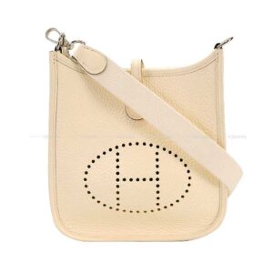 HERMES Shoulder bag Evelyne 16 TPM Nata Taurillon Clemence Silver HW Stamp | Luna Bags