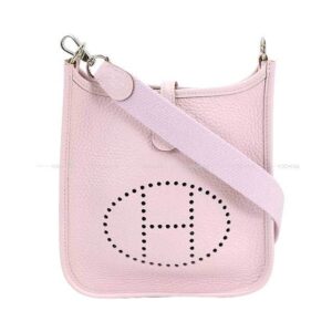 HERMES Shoulder bag Evelyne 16 TPM Mauve Pale Taurillon Clemence Silver | Luna Bags