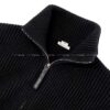 HERMES Knit Ladies Blouson H logo pocket over knit zip up Noir (Black) Wool/Lambskin 36 Silver | Luna Bags - Image 9