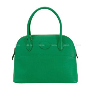 HERMES Shoulder bag Bolide27 Vert Jade Veau Epsom Silver HW Stamp | Luna Bags