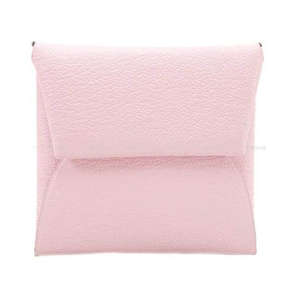 HERMES change purse Bastia Rose Darling Chevre Myzore Silver HW Stamp | Luna Bags