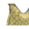 Gucci Abbey Vintage Brown Large G Logo Print Canvas And Teal Green Leather | Luna Bags - Image 10