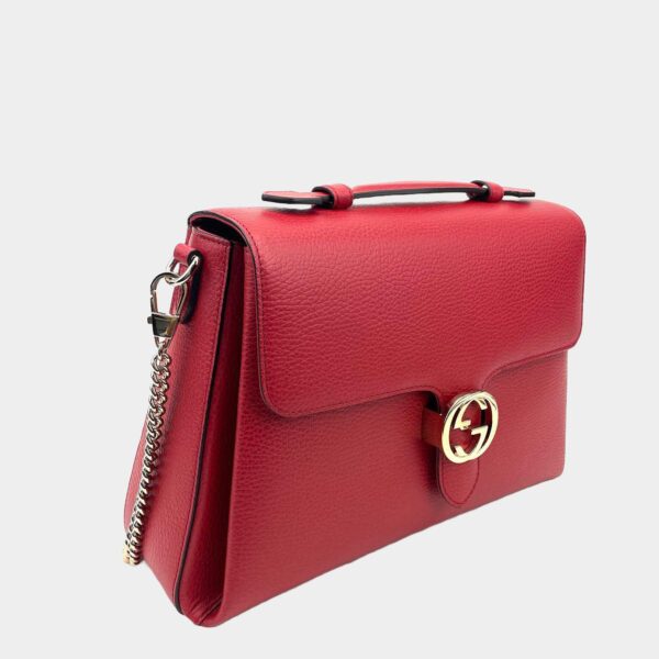 GUCCI Interlocking G Shoulder Bag - Red | Luna Bags