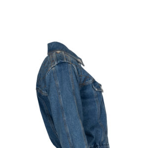 LOUIS VUITTON Denim Bomber Jacket Blue | Luna Bags
