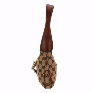 Gucci Jackie Guccissia Print Leather Canvas Petite Bag | Luna Bags