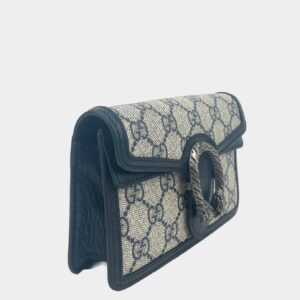 GUCCI GG Dionysus Super Mini Supreme - Navy/Beige | Luna Bags