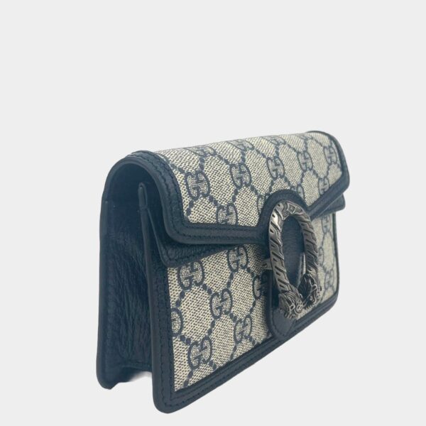 GUCCI GG Dionysus Super Mini Supreme - Navy/Beige | Luna Bags