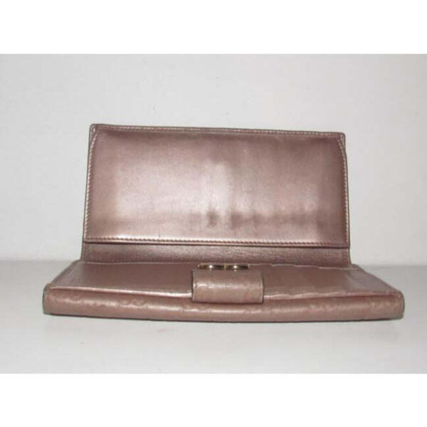 Gucci Iridescent Pink W G Print Xl Continental Tri Fold Wallet | Luna Bags